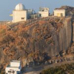 Mount Abu Observatory on rocky terrain in Rajasthan, India.