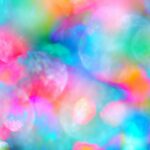 pink and green bokeh lights