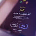 blue and white labeled box