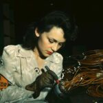 Woman aircraft worker, Vega Aircraft Corporation, Burbank, Calif.