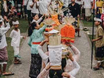 group of people parade on street