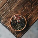 powder filled brown bowl