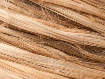 High-resolution close-up of intertwined natural fibers, showcasing rough and textured patterns.