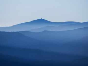 black mountain under white sky during daytime