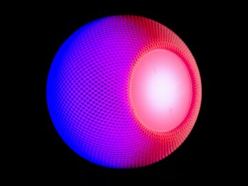 purple and blue round light