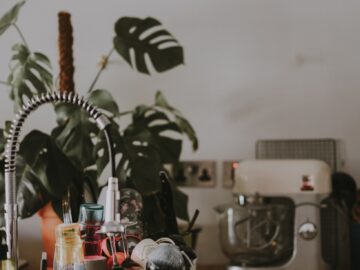 assorted condiment jars on white tray