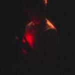 a person with a light in their head